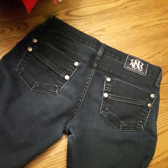 size 26 Rock & Republic dark blue Jeans - Picture 12 of 16